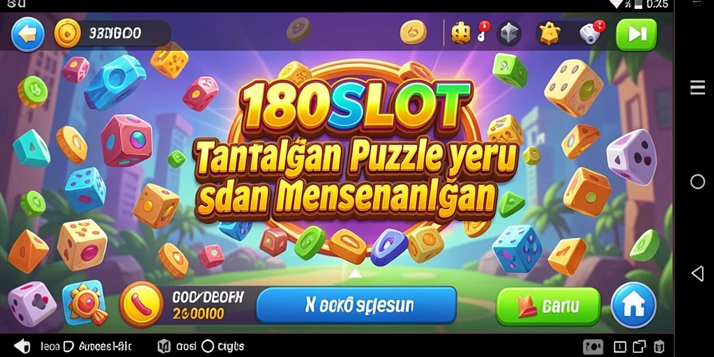 Tampilan gameplay menarik dari 180SLOT dengan berbagai puzzle menantang.