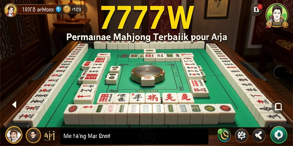 Tampilan gameplay seru permainan Mahjong di 7777W.