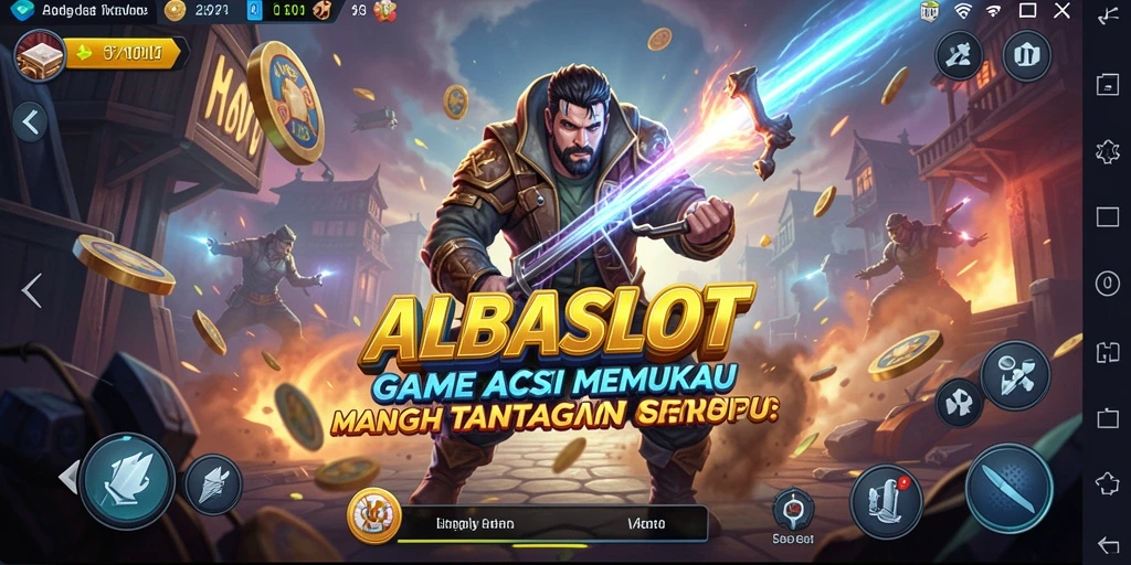 Tampilan gameplay seru dan mendebarkan dalam ALBASLOT.