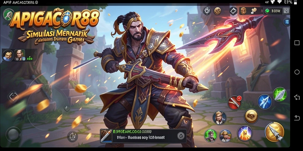 Tangkapan layar menunjukkan gameplay APIGACOR88 yang interaktif dan mendalam.