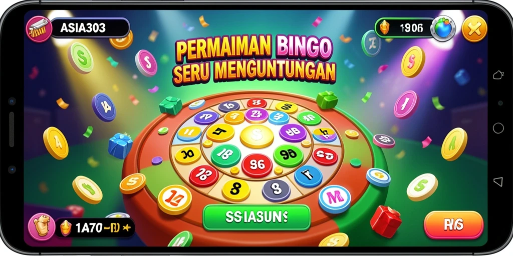 Screenshot gameplay ASIA303 menampilkan suasana permainan Bingo yang menyenangkan.