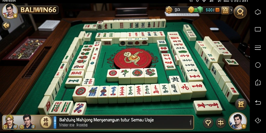 Tampilan gameplay Mahjong BALIWIN66 yang menarik dan interaktif.