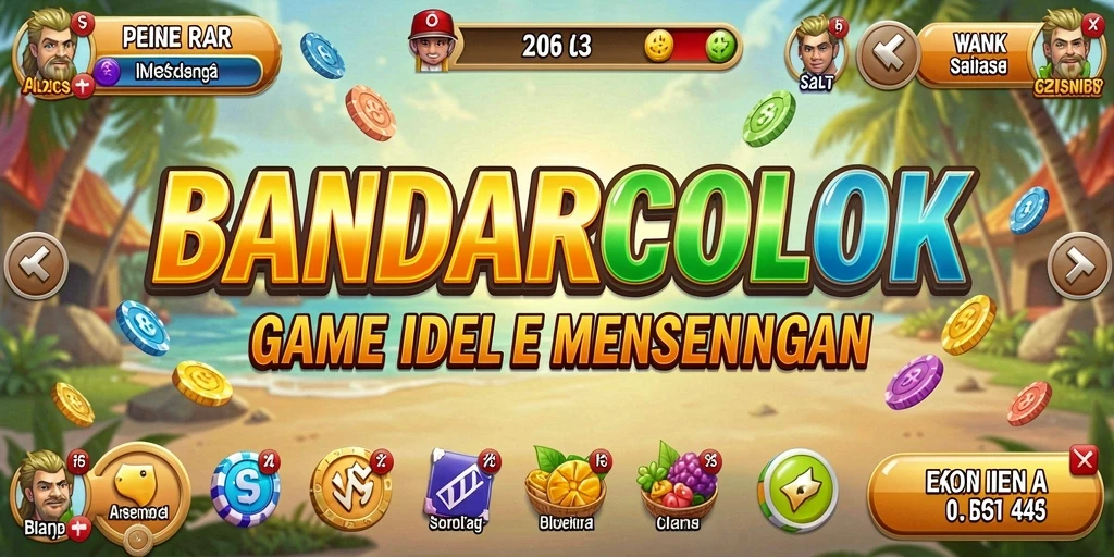 Screenshot menunjukkan gameplay Idle yang seru di BANDARCOLOK.
