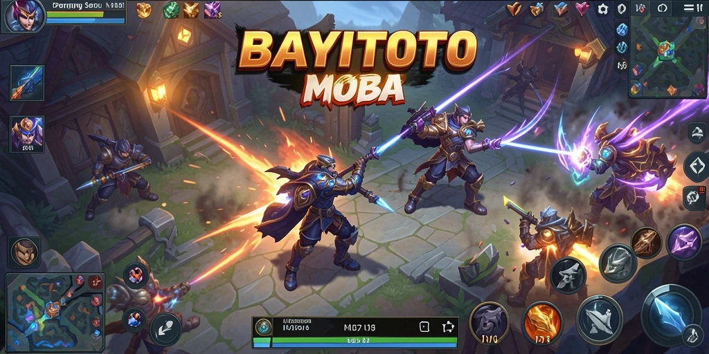 Tangkap aksi seru dalam permainan MOBA BAYITOTO.