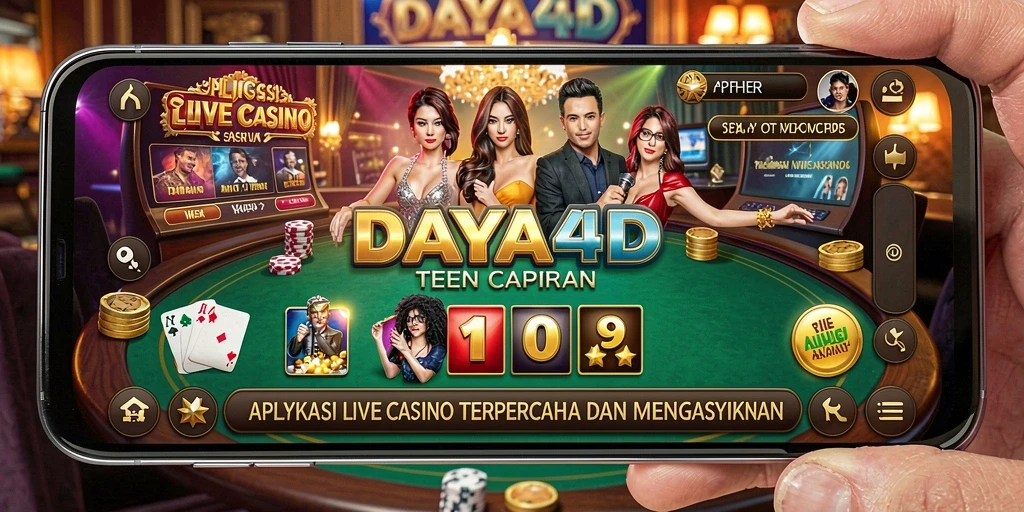 Gambaran gameplay Live Casino yang interaktif dan menarik di DAYA4D.