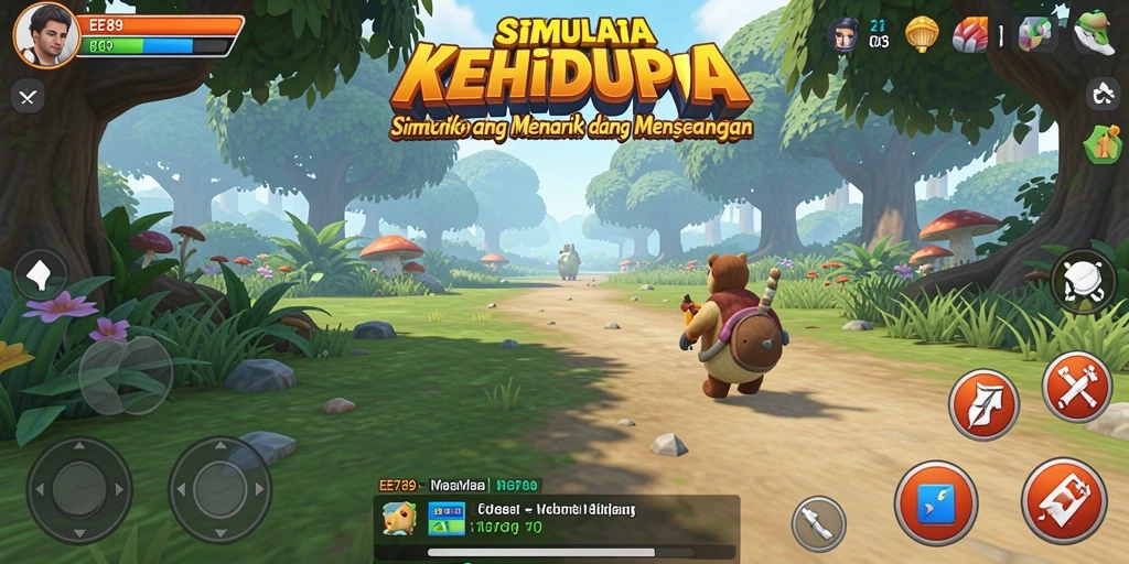 Tampilan menarik dari gameplay <strong>EE789</strong> yang menggambarkan interaksi karakter.