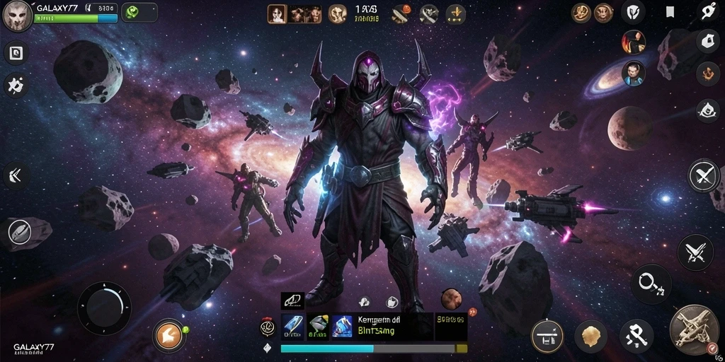 Screenshot GALAXY77 yang menunjukkan ketegangan dan horor yang menakutkan.