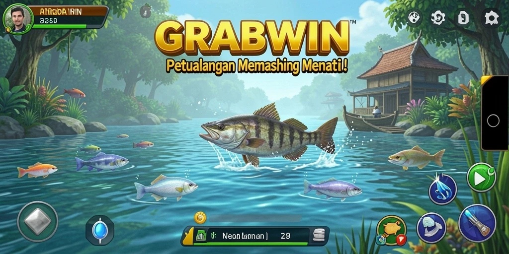 Gameplay menarik dengan pengalaman memancing yang seru.