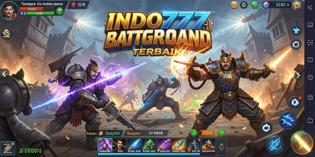 Screenshot dari gameplay Battle Royale yang menegangkan di INDO777.