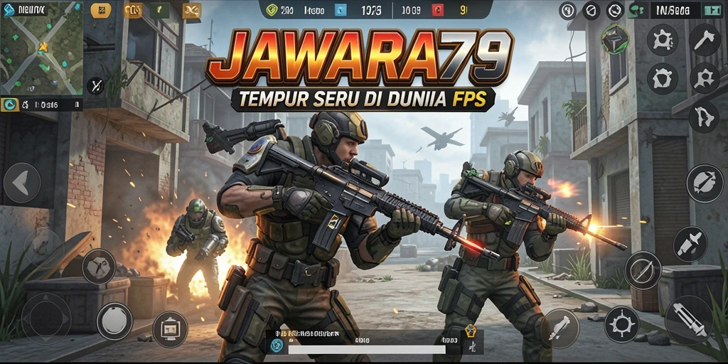 Tangkapan layar menunjukkan aksi tempur intens di JAWARA79.
