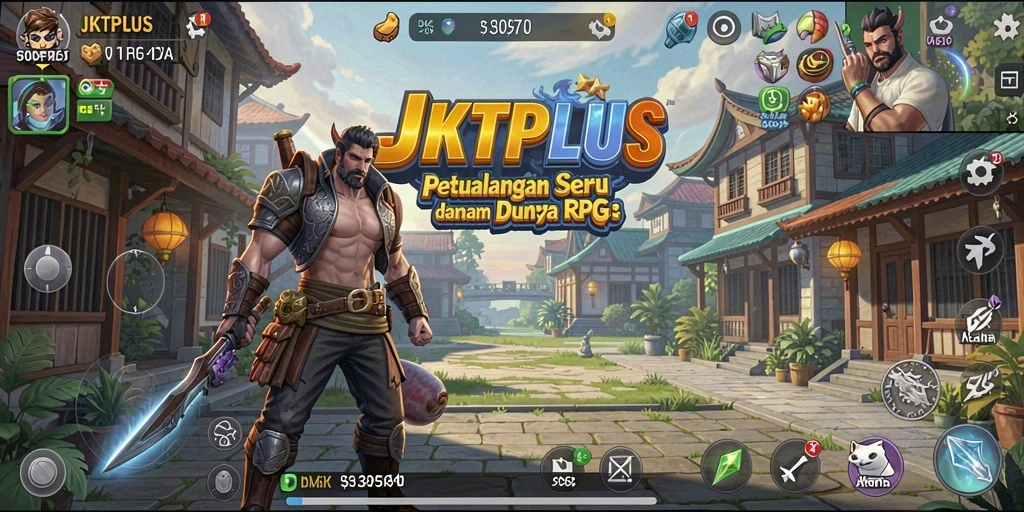Tampilan gameplay RPG yang mendebarkan dari JKTPLUS.