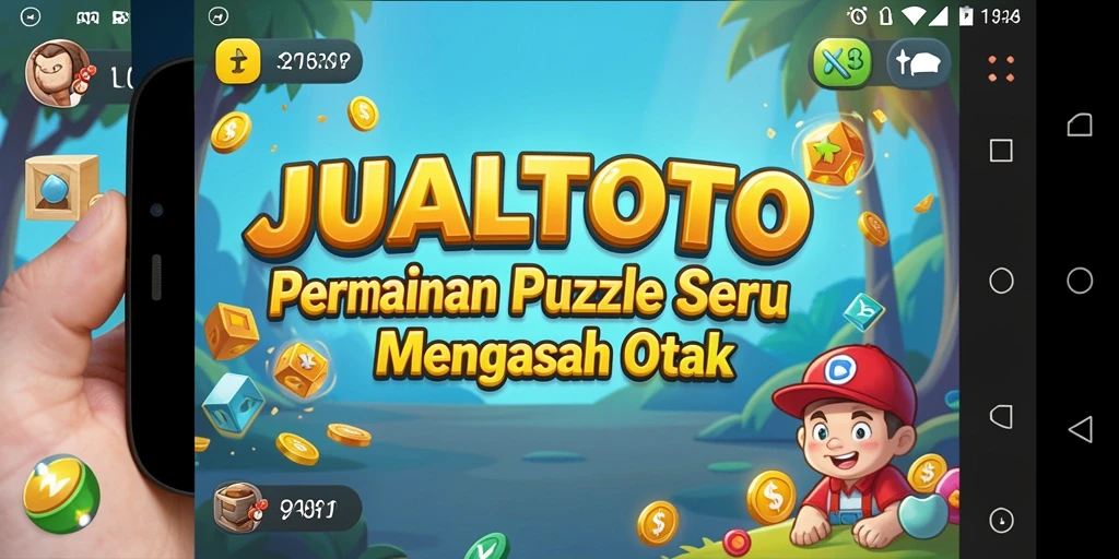Screenshot utama JUALTOTO menampilkan gameplay Puzzle yang menarik.