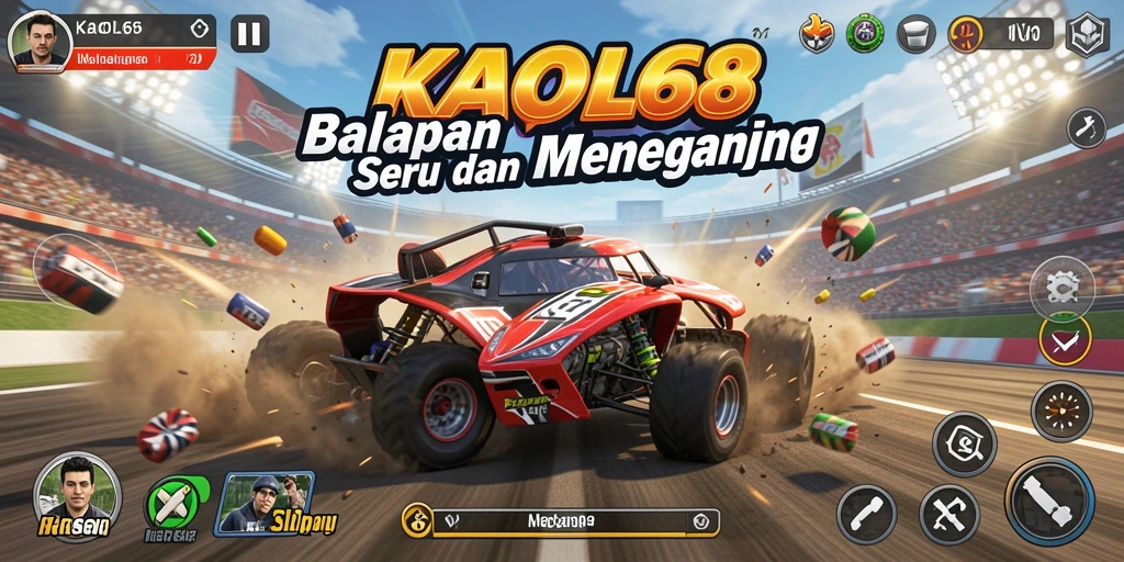 Tampilan gameplay Racing yang mendebarkan di KAOL68.