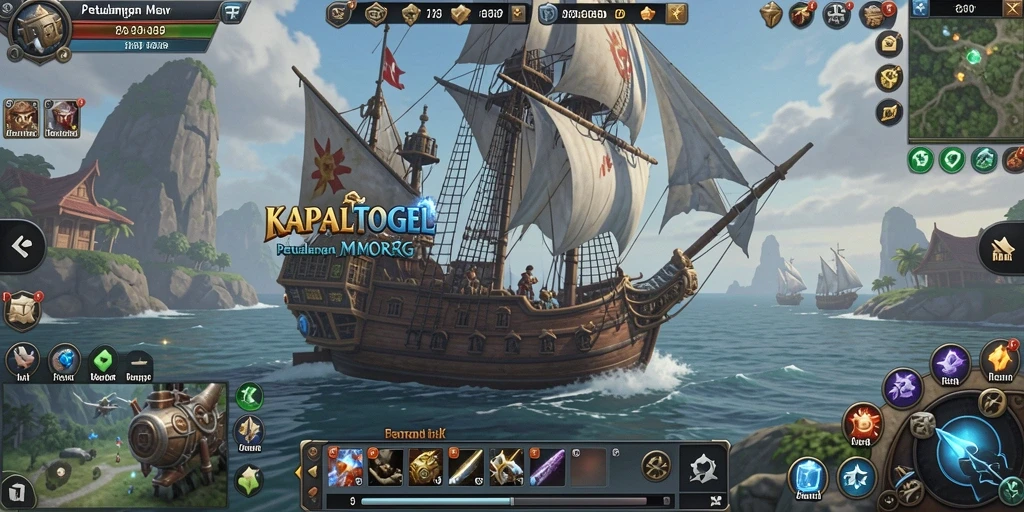 Tangkapan layar menunjukkan aksi seru dalam game MMORPG KAPALTOGEL.