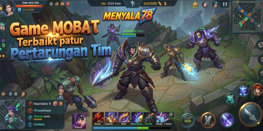 Screenshot gameplay yang menunjukkan aksi tim dalam MENYALA78.