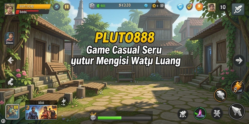 Tangkapan layar utama PLUTO88 menampilkan gameplay menarik dan penuh warna.