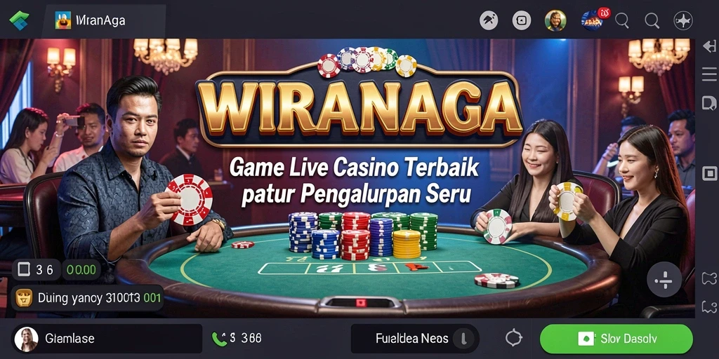 Tampilan gameplay Live Casino yang mendebarkan di WIRANAGA.
