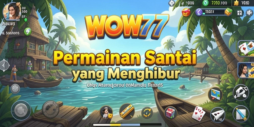 Tampilan gameplay WOW77 yang menyenangkan dan penuh warna.